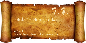 Tokár Henrietta névjegykártya